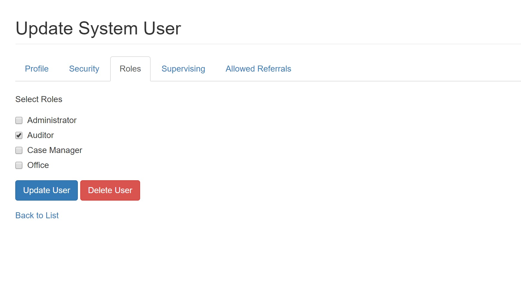 New Feature - Auditor Access