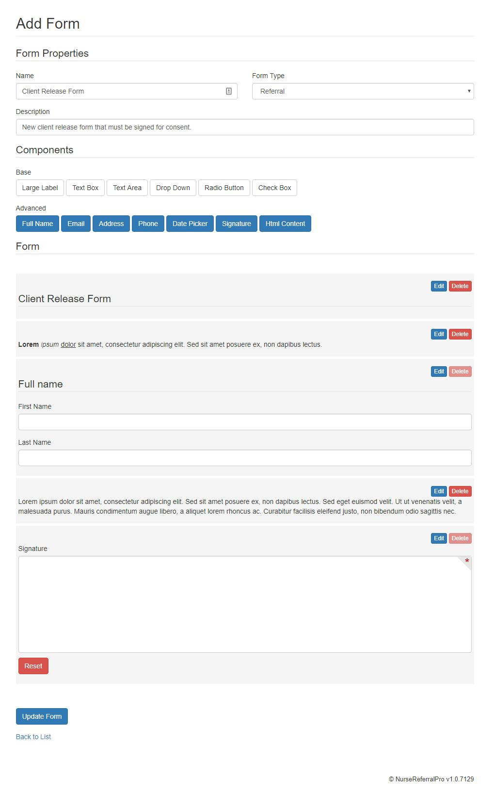 New Feature - Dynamic Forms